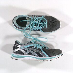 Asics Fluid Axis Running Shoes Trainers Womens Size 8 Gray Blue T57BQ
